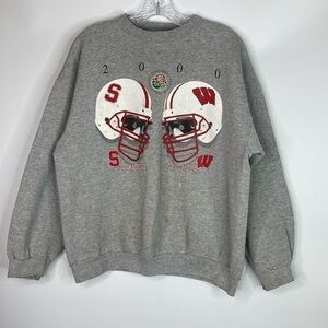 Vintage TSI Rose Bowl UW Badgers VS Standford Crewneck Sweatshirt Large